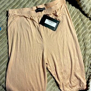 NWT Pretty Little Thing cycle shorts, nude color